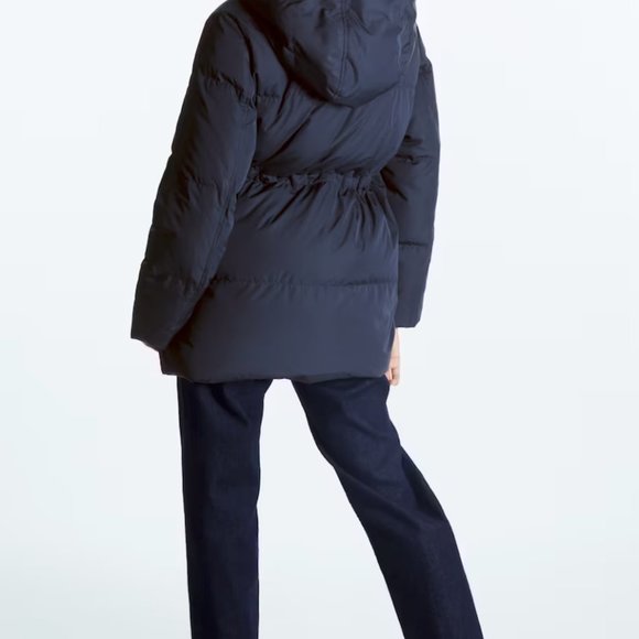 COS Drawstring Women's Redown Puffer Jacket NWOT - Picture 3 of 12